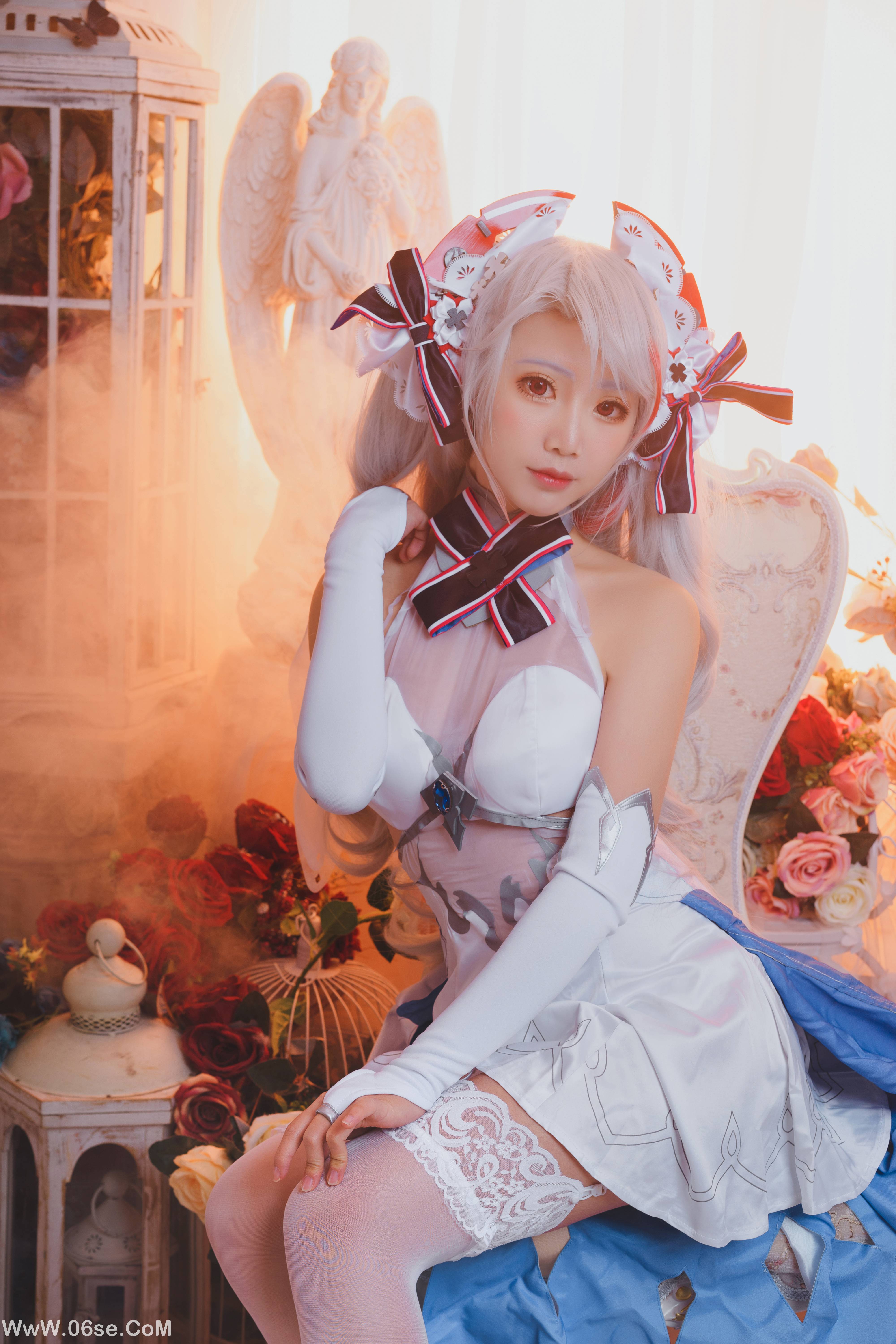 图片[13]-Coser面饼仙儿 NO.012 – 欧根花嫁[22P217M]-六色网