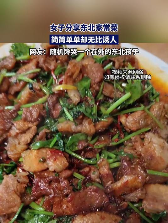女子分享东北家常菜,简简单单却无比诱人