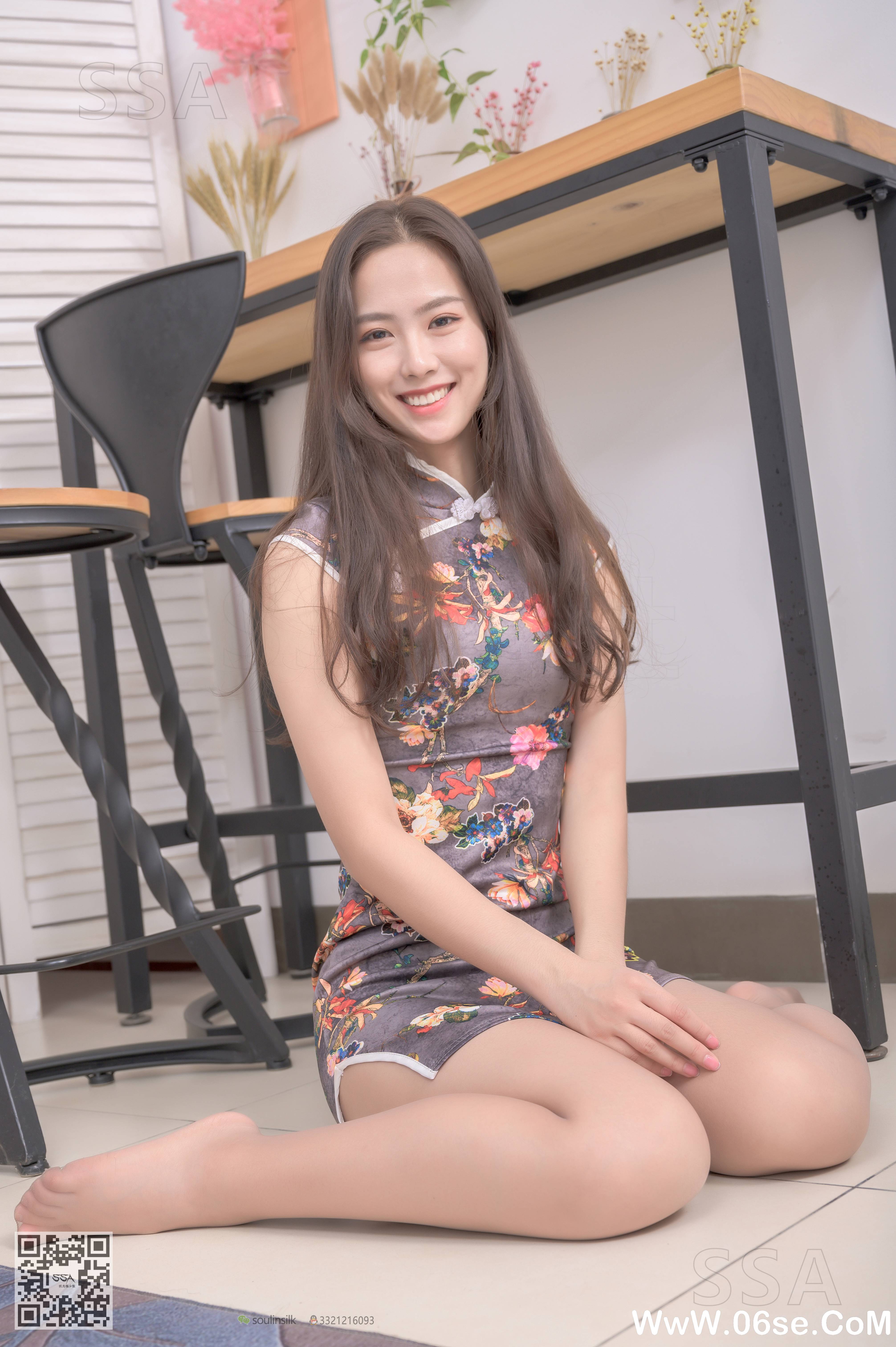 图片[23]-[SSA丝社] NO.219 小鹿笑容治愈复古旗袍咖啡丝（下）[100P1.07G]-六色网