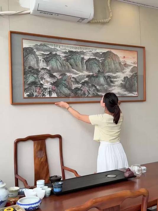茶室挂画推荐这幅山水画