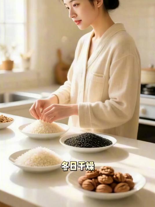 芝麻核桃粥——润肠通便润肌肤