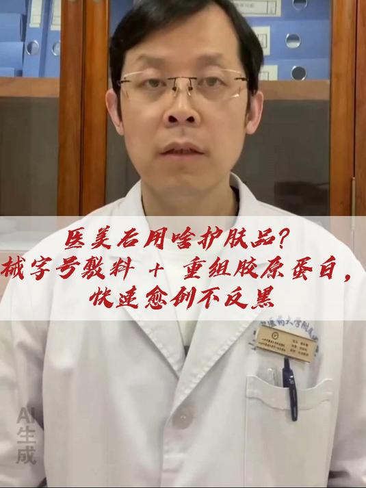 医美后用啥护肤品?械字号敷料 + 重组胶原蛋白,快速愈创不反黑