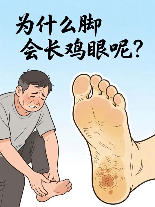 为什么脚会长鸡眼呢