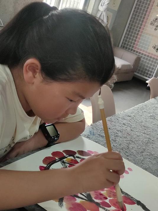 国画扇面蔬菜水果画法课堂