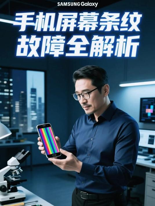 手机屏幕突然出现条纹是怎么回事