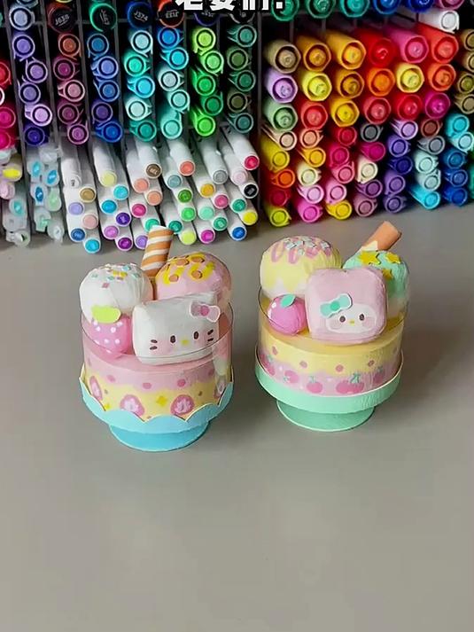 一张纸巾实现的冰淇淋自由!手工教程来喽!