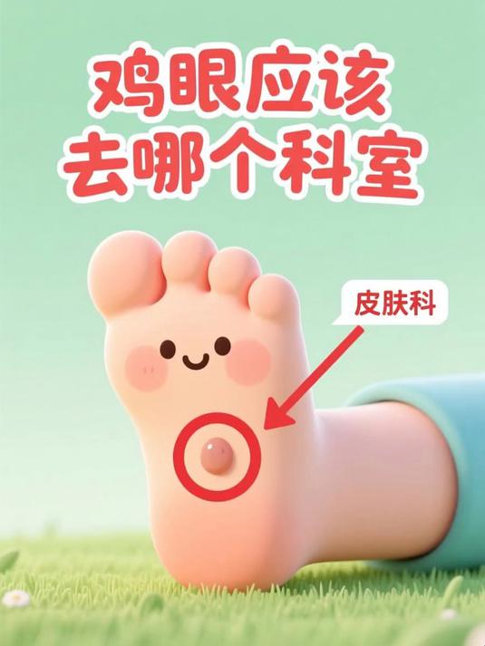 鸡眼应该去哪个科室 #健康扬帆季#