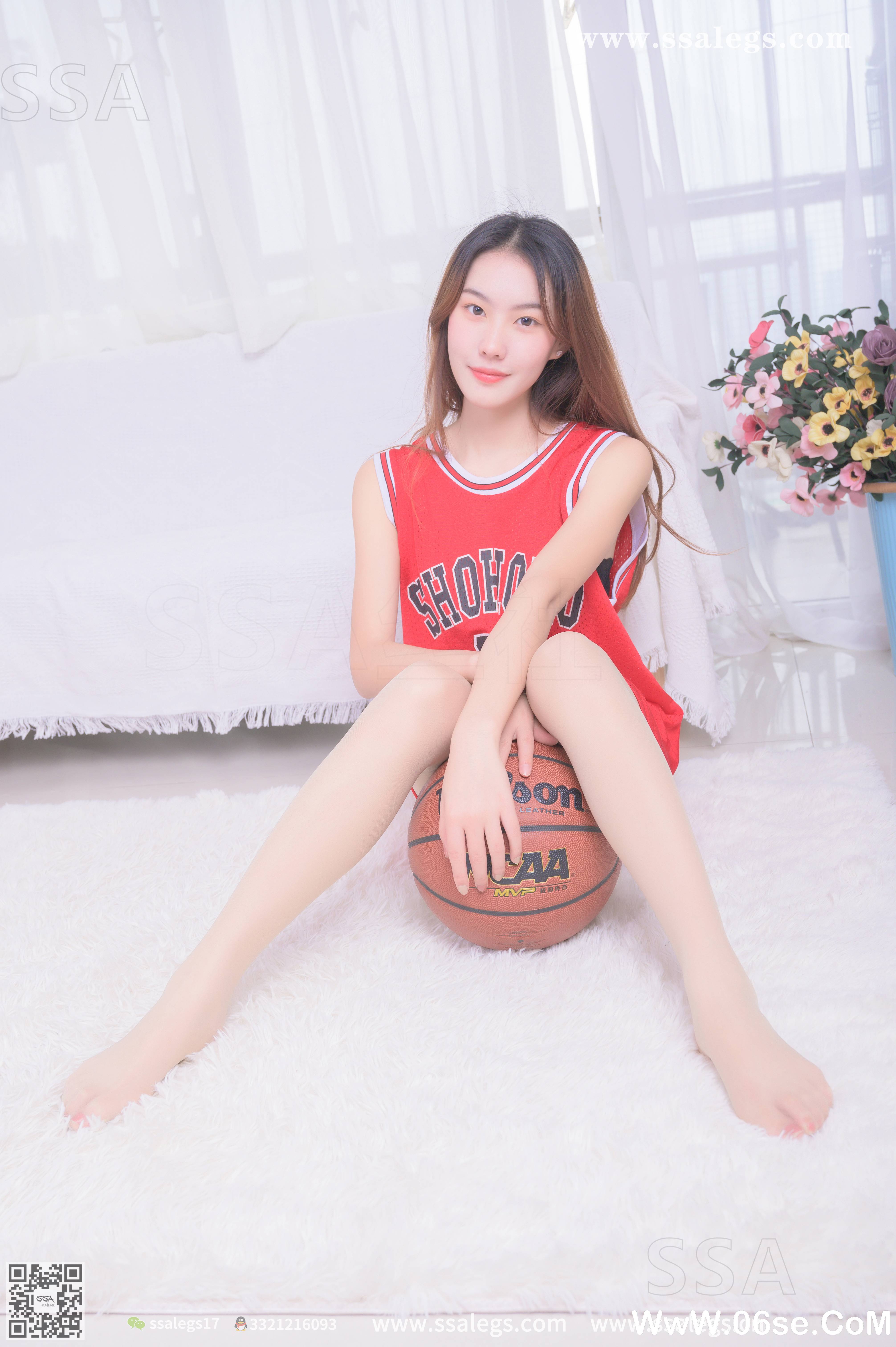 图片[56]-[SSA丝社] NO.325 素素小姐姐放假在家穿丝袜陪你玩篮球(下)[127P1.38G]-六色网