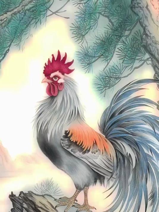 金鸡报晓 大吉大利 鸿运当头 一飞冲天 一鸣惊人