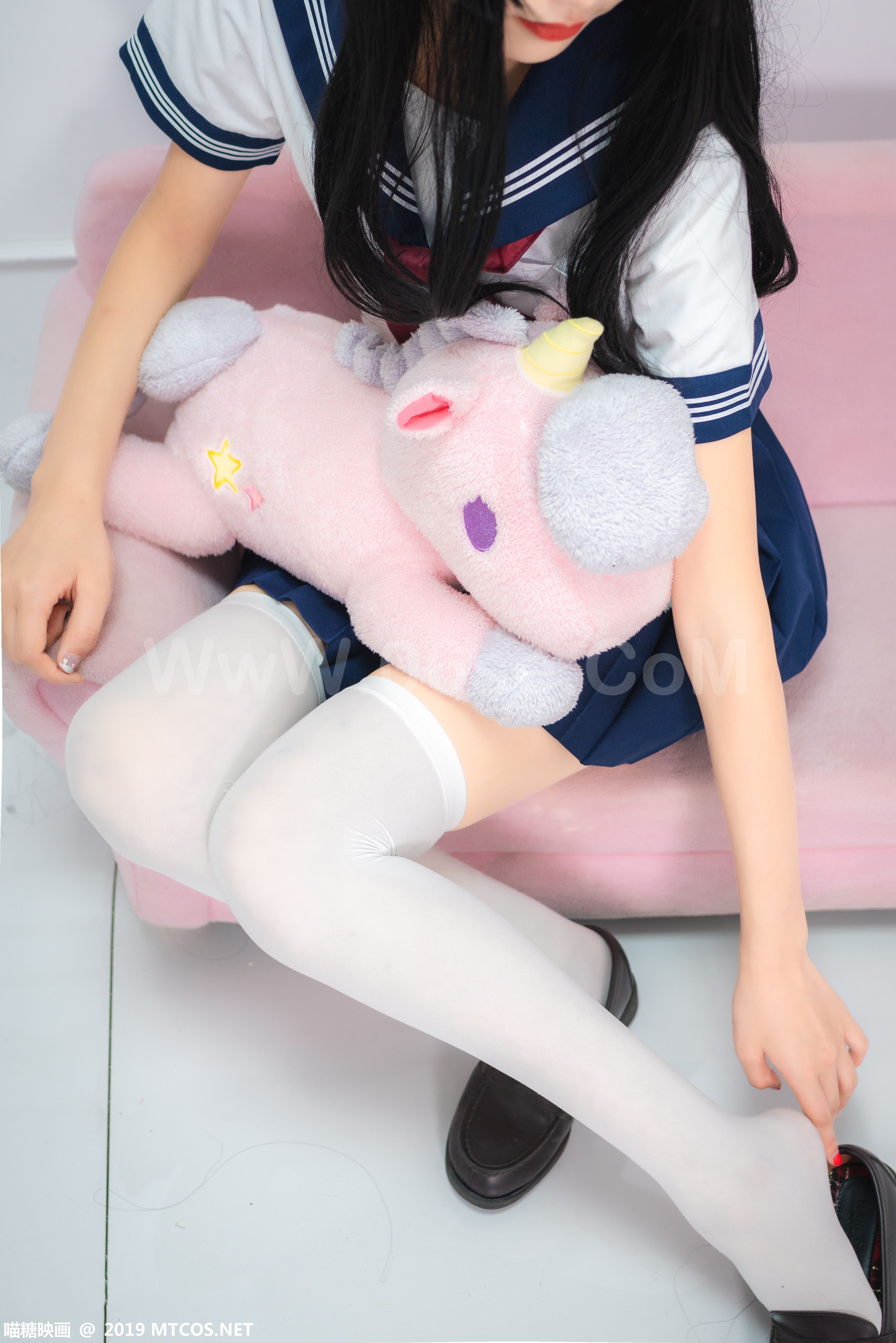图片[28]-[MTCos] 喵糖映画 Vol.012 蓝白水手服-六色网
