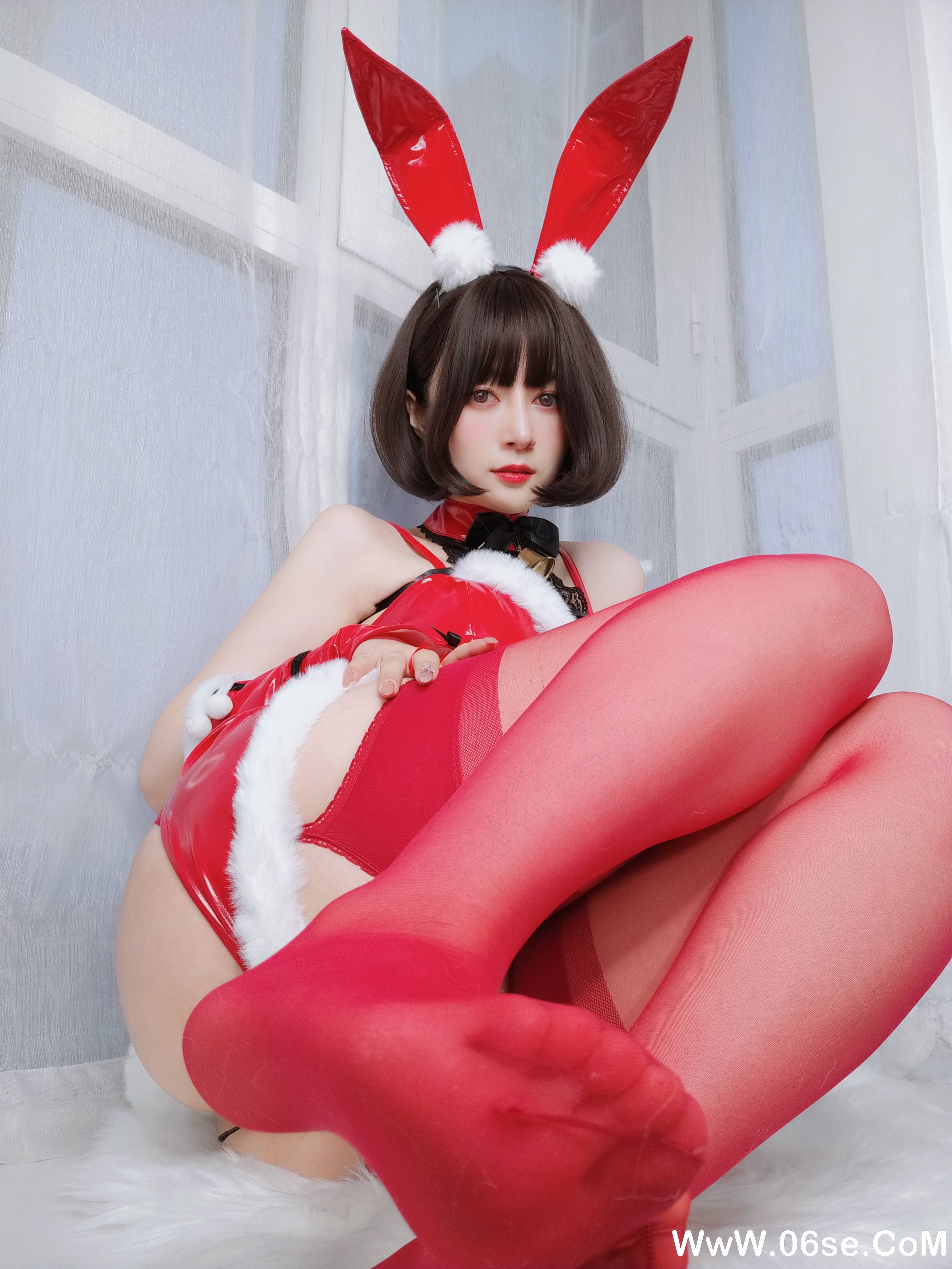 图片[2]-Coser小姐姐白银 NO.160 — Christmas Bunny [50P138M]-六色网