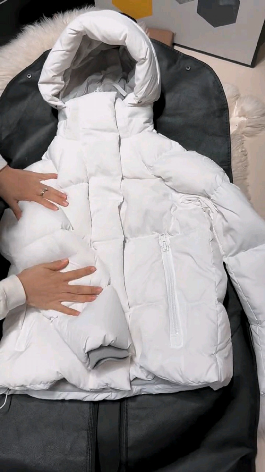 加拿大大鹅白标羽绒服开箱