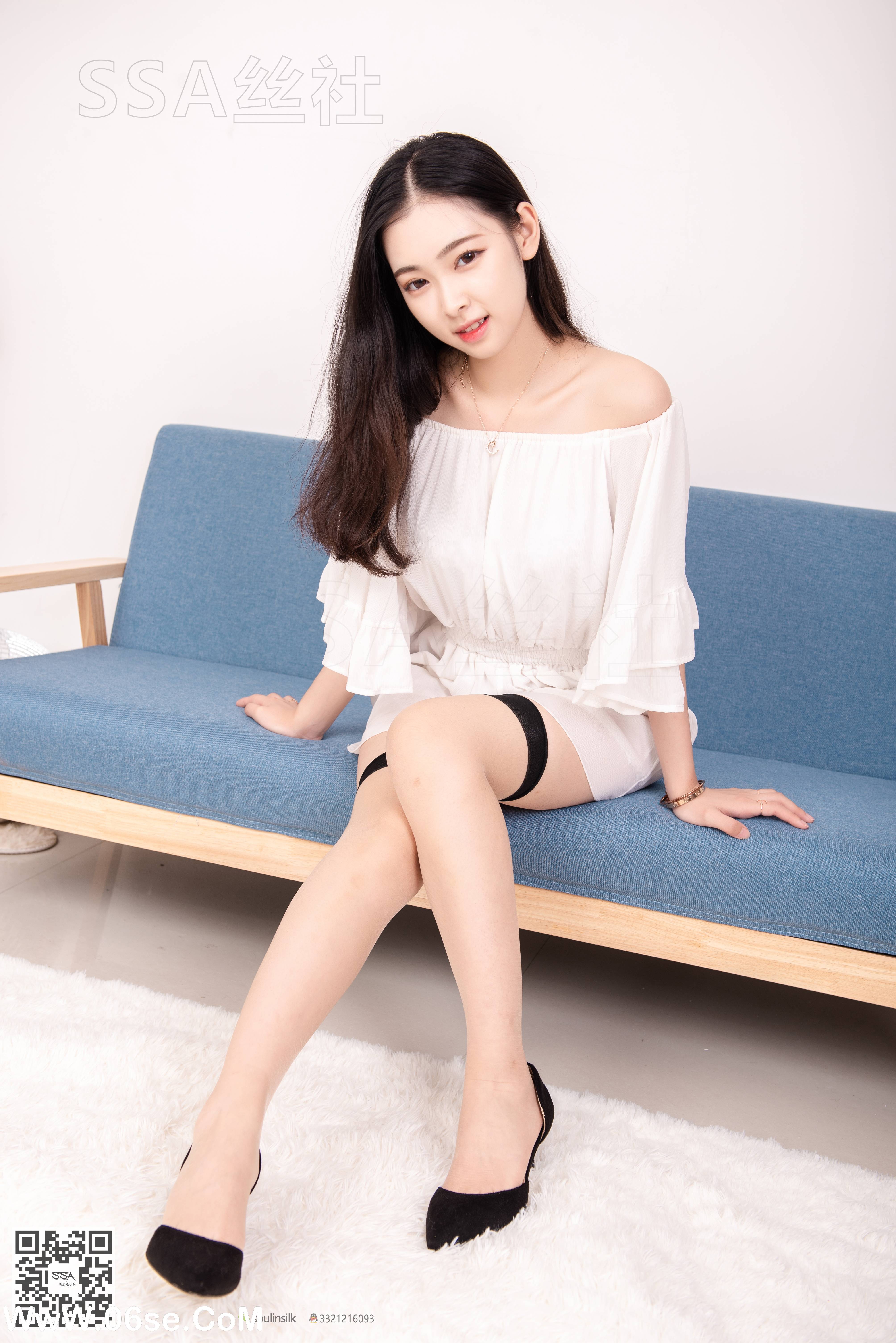 图片[37]-[SSA丝社] NO.143 文娟 白色连体裤穿搭示范[157P1.66G]-六色网