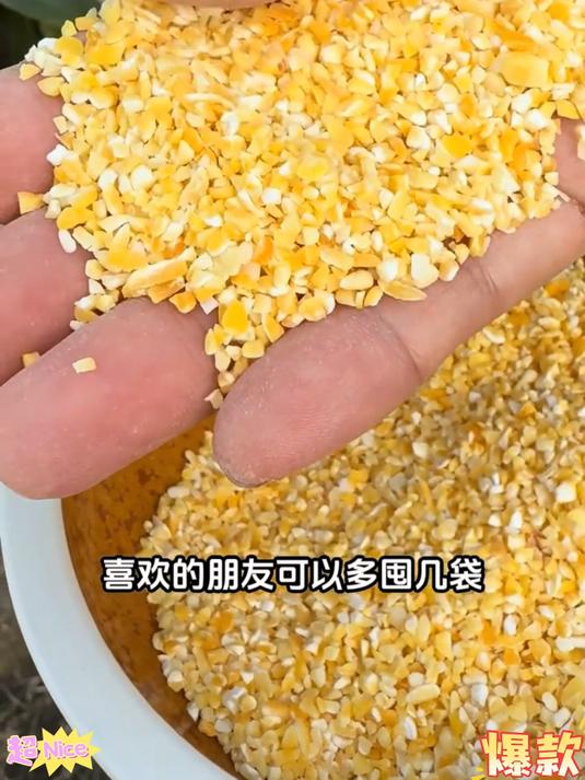 嫩玉米煮熟晾干磨的果肉有嫩玉米的香甜和营养百搭方便不用泡