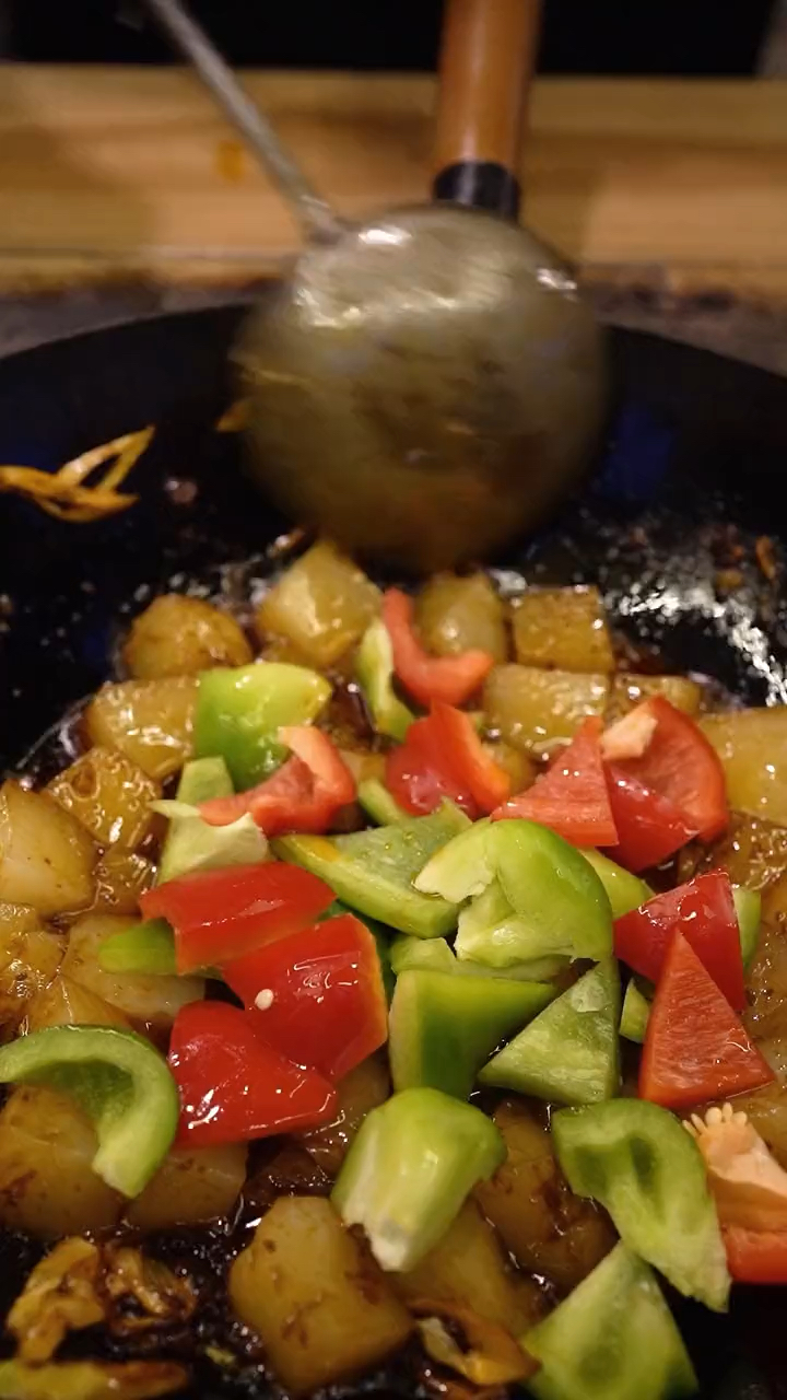 炒凉粉配馒头,最爱吃的一道菜