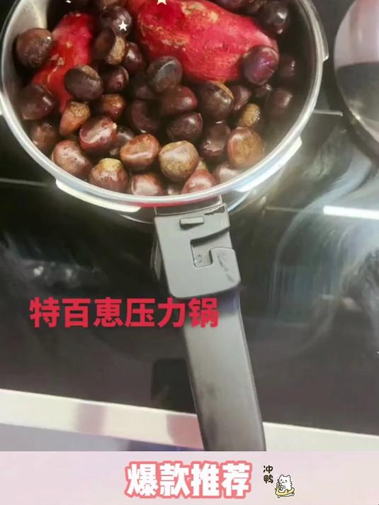 厨房里的欢乐时光,特百惠高压锅压板栗栗味道超赞
