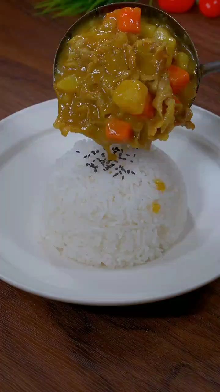 咖喱肥牛饭,好吃极了