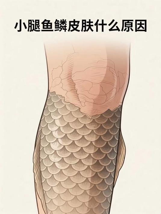 小腿鱼鳞皮肤什么原因 #健康扬帆季#