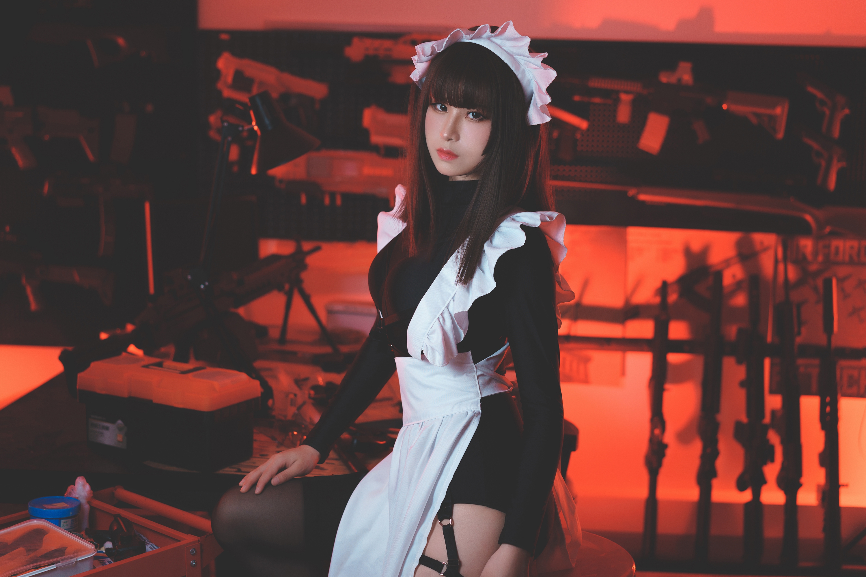 图片[3]-田璐璐 NO.002 — 高叉女仆[34P75M]-六色网