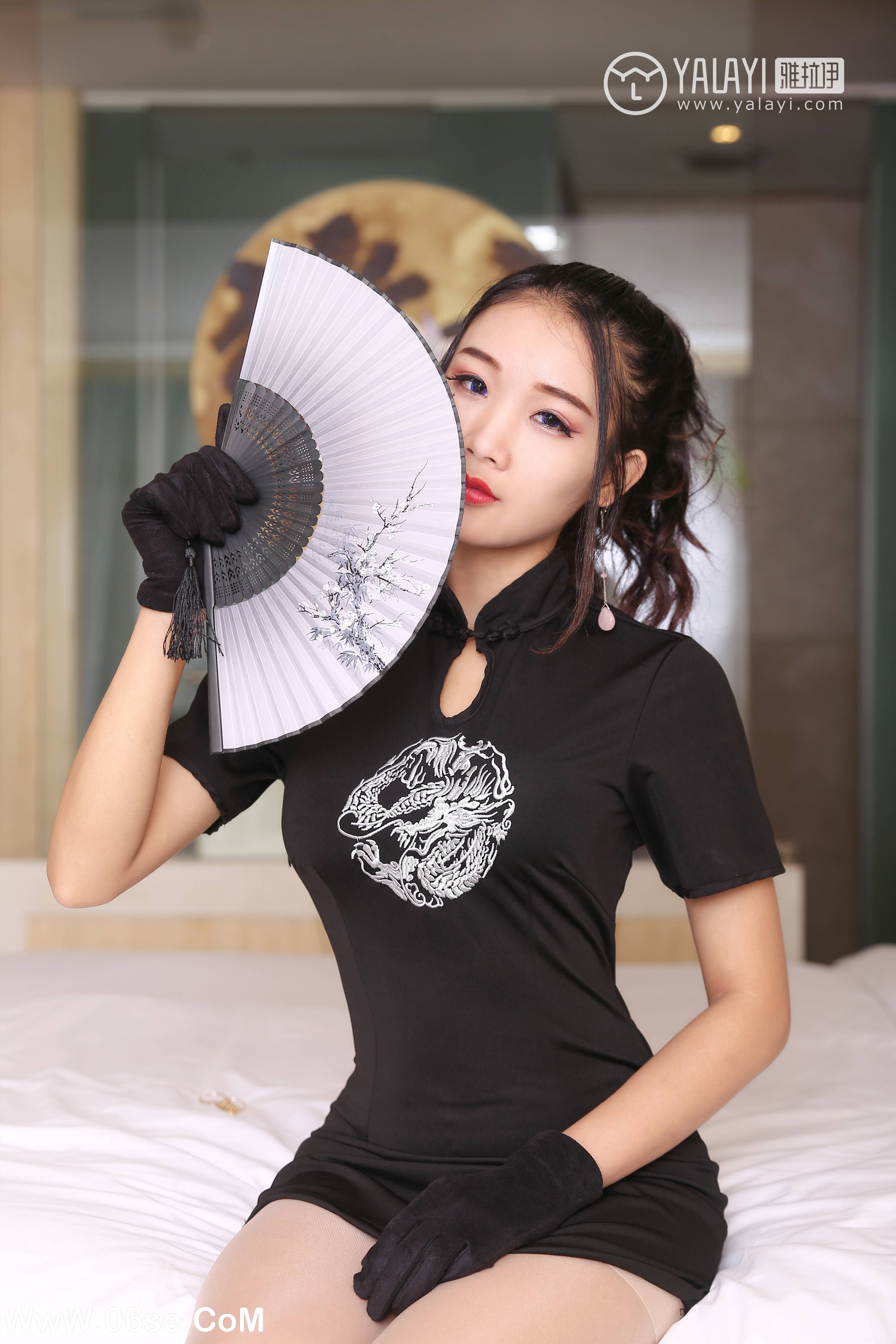 图片[35]-[YALAYI雅拉伊] NO.028 禁欲系旗袍 兔洱-六色网