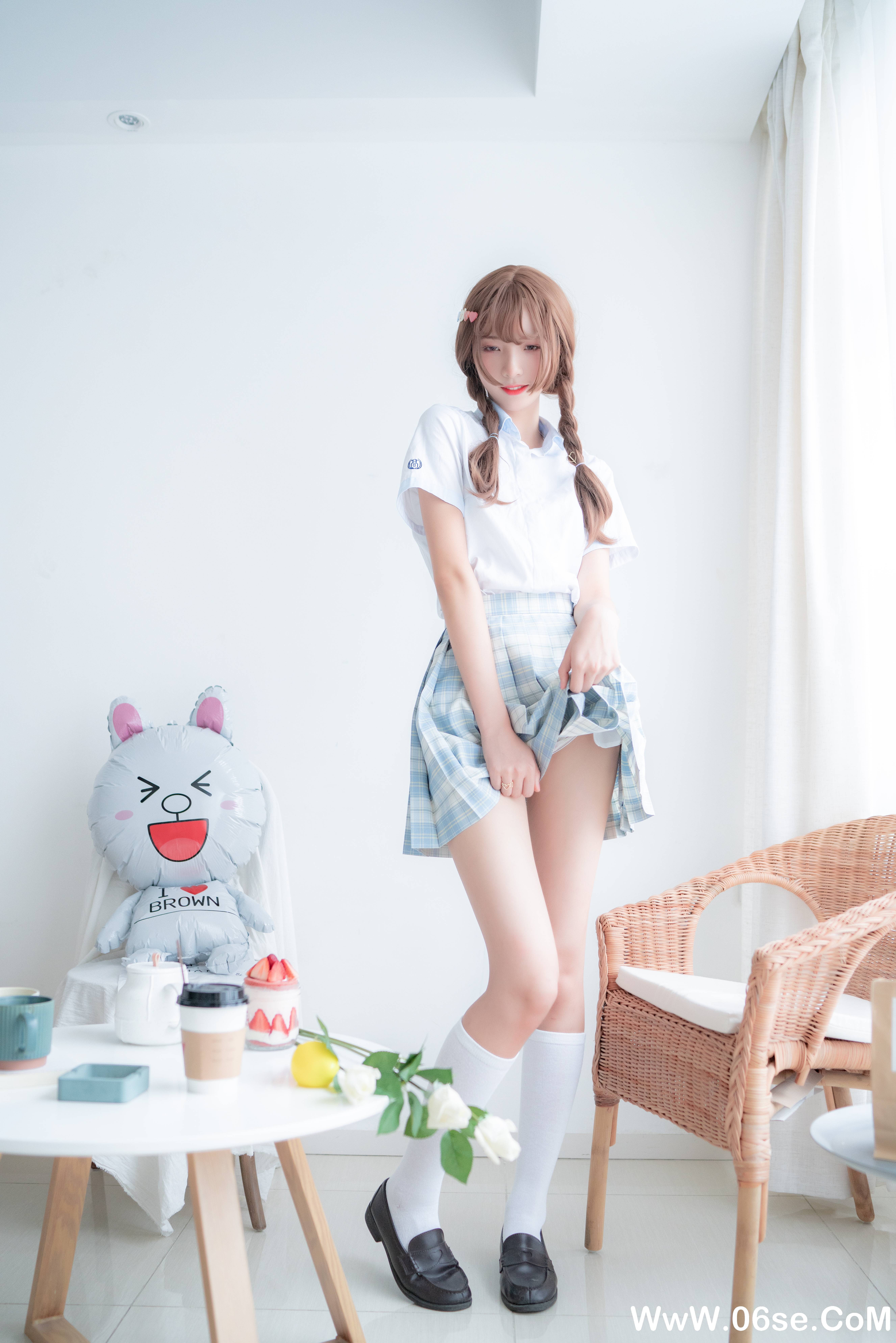 图片[15]-西瓜少女 NO.006 – 民宿私房淡蓝JK[46P453M]-六色网