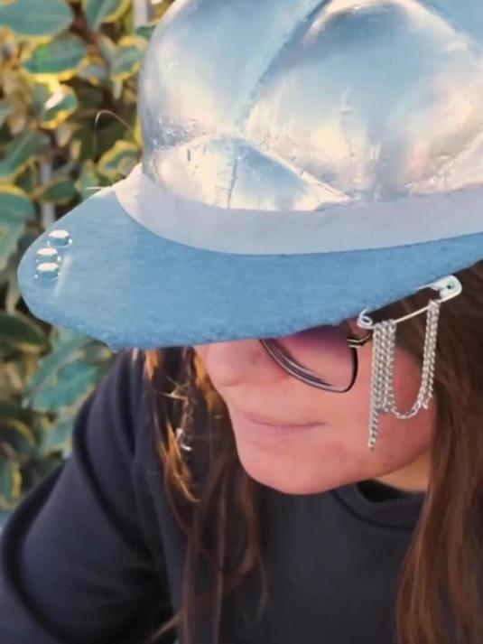 石膏牛仔布制创意鸭舌帽