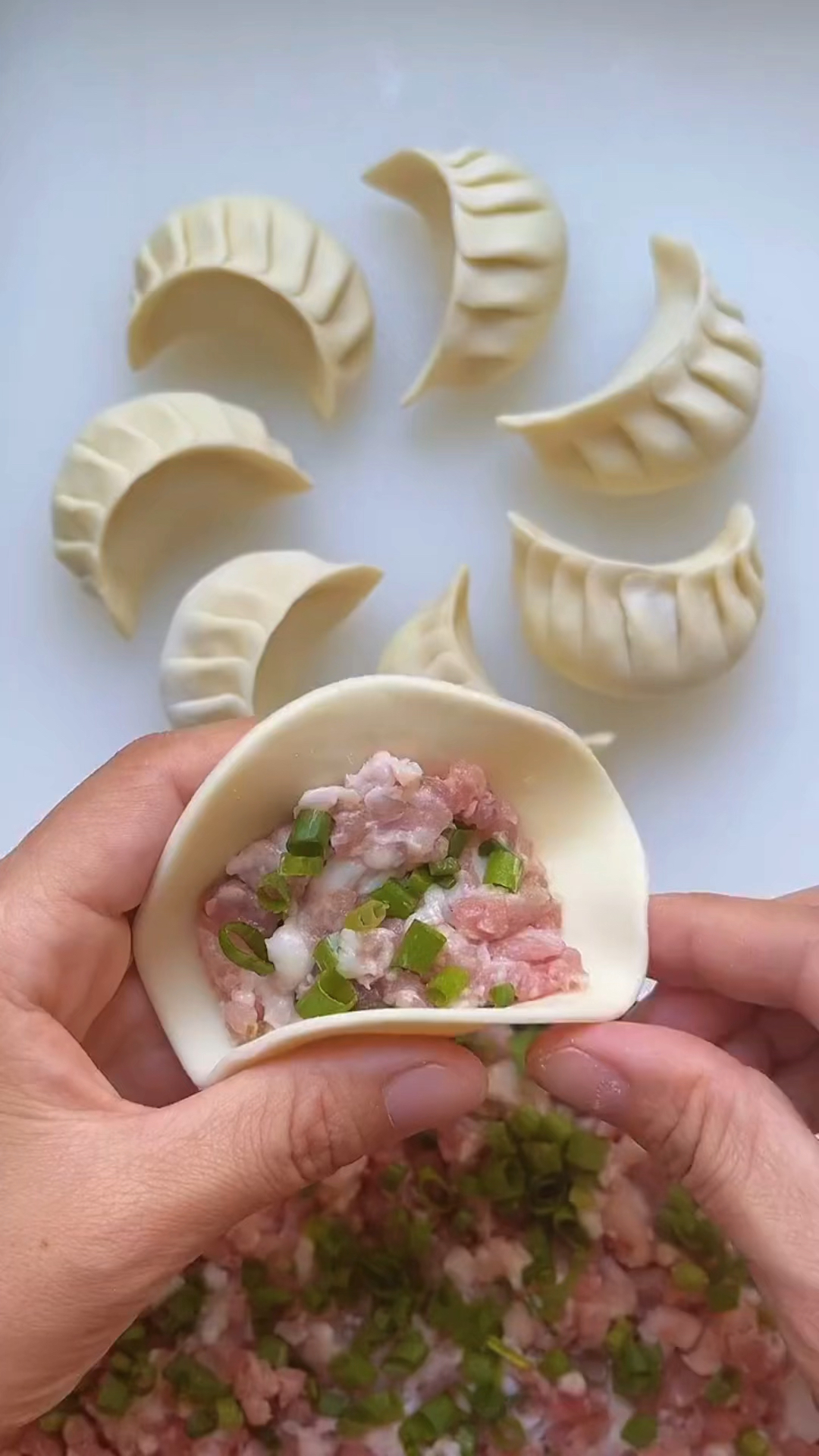 月牙饺子包法
