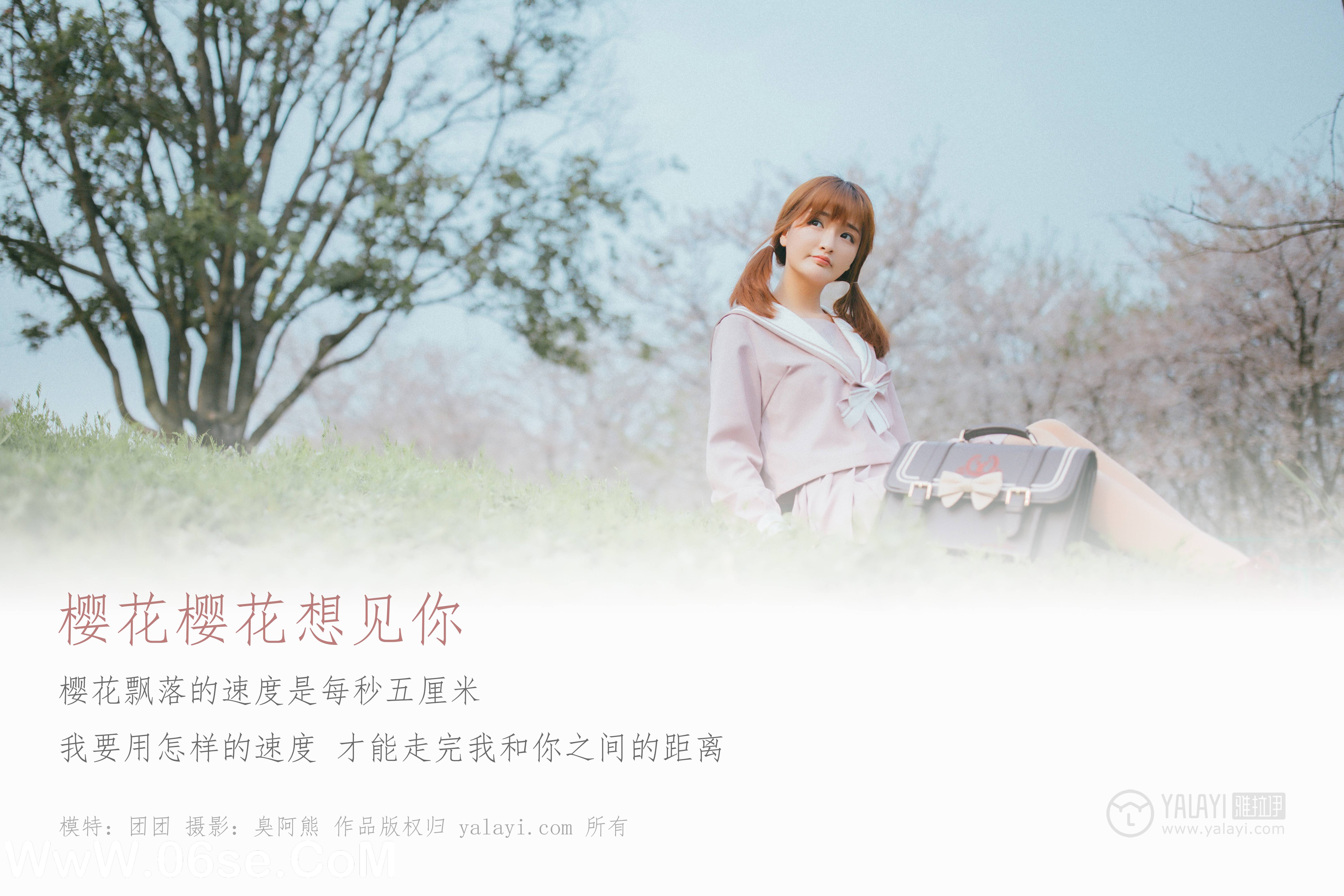 图片[2]-[YALAYI雅拉伊] No.246 樱花樱花想见你 团团-六色网