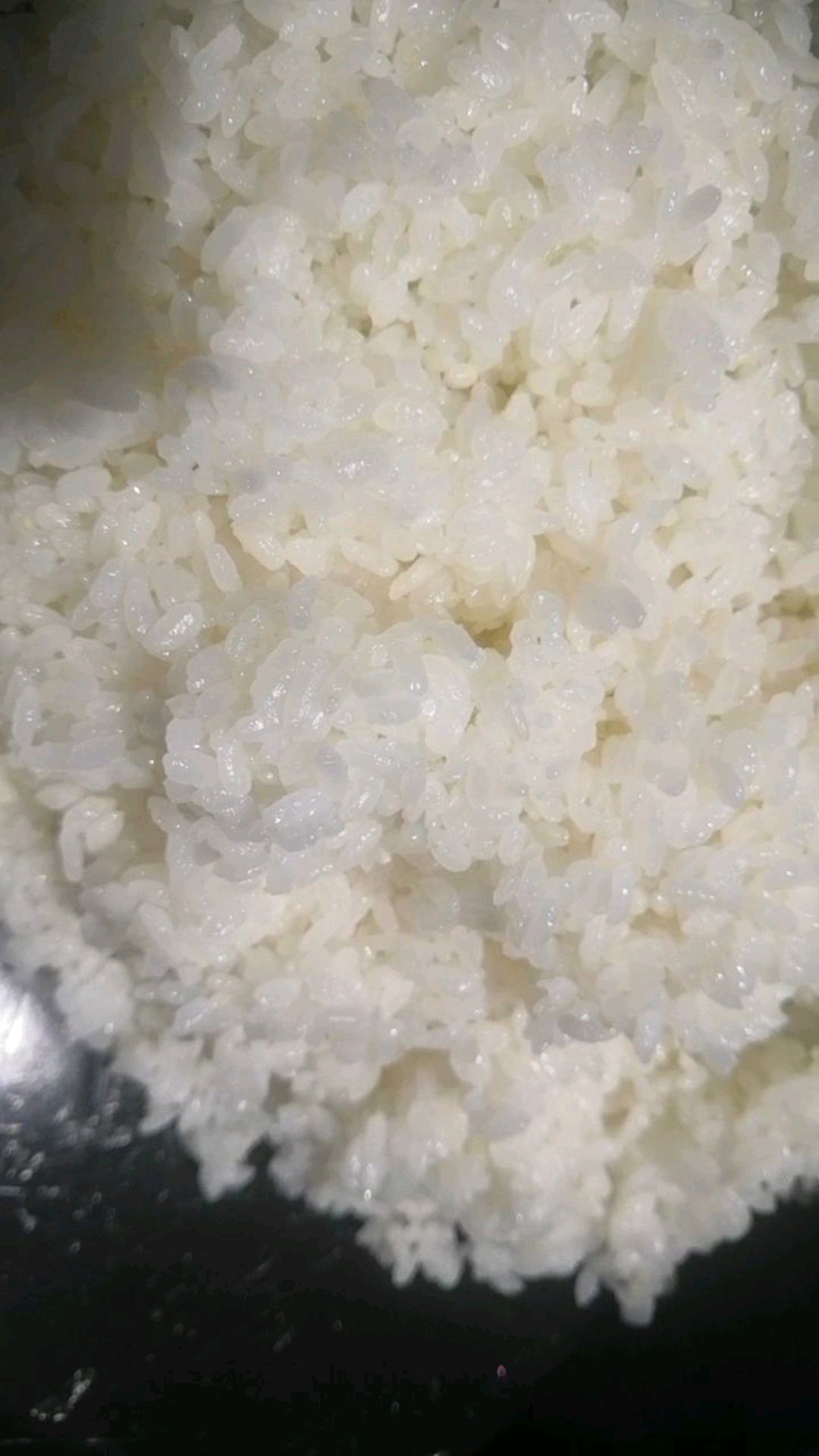 刚刚焖饭,小町香米,米油亮,口感极佳,好大米是用眼睛看出来的[笑脸]