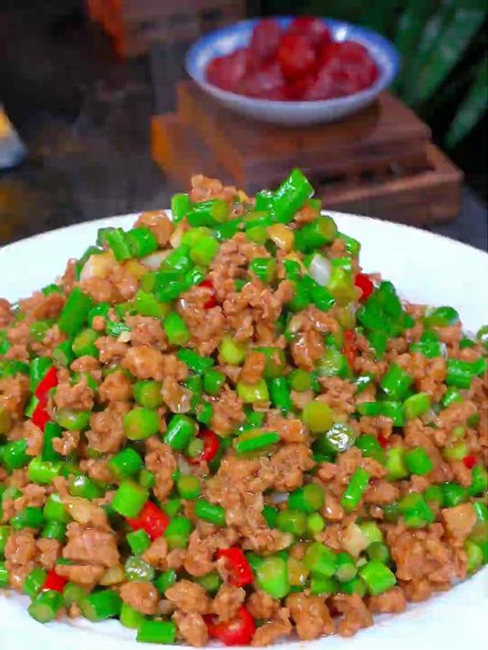 中国菜蒜薹炒肉末