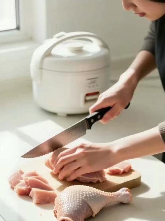 香菇滑鸡饭：电饭煲就能做的懒人午餐