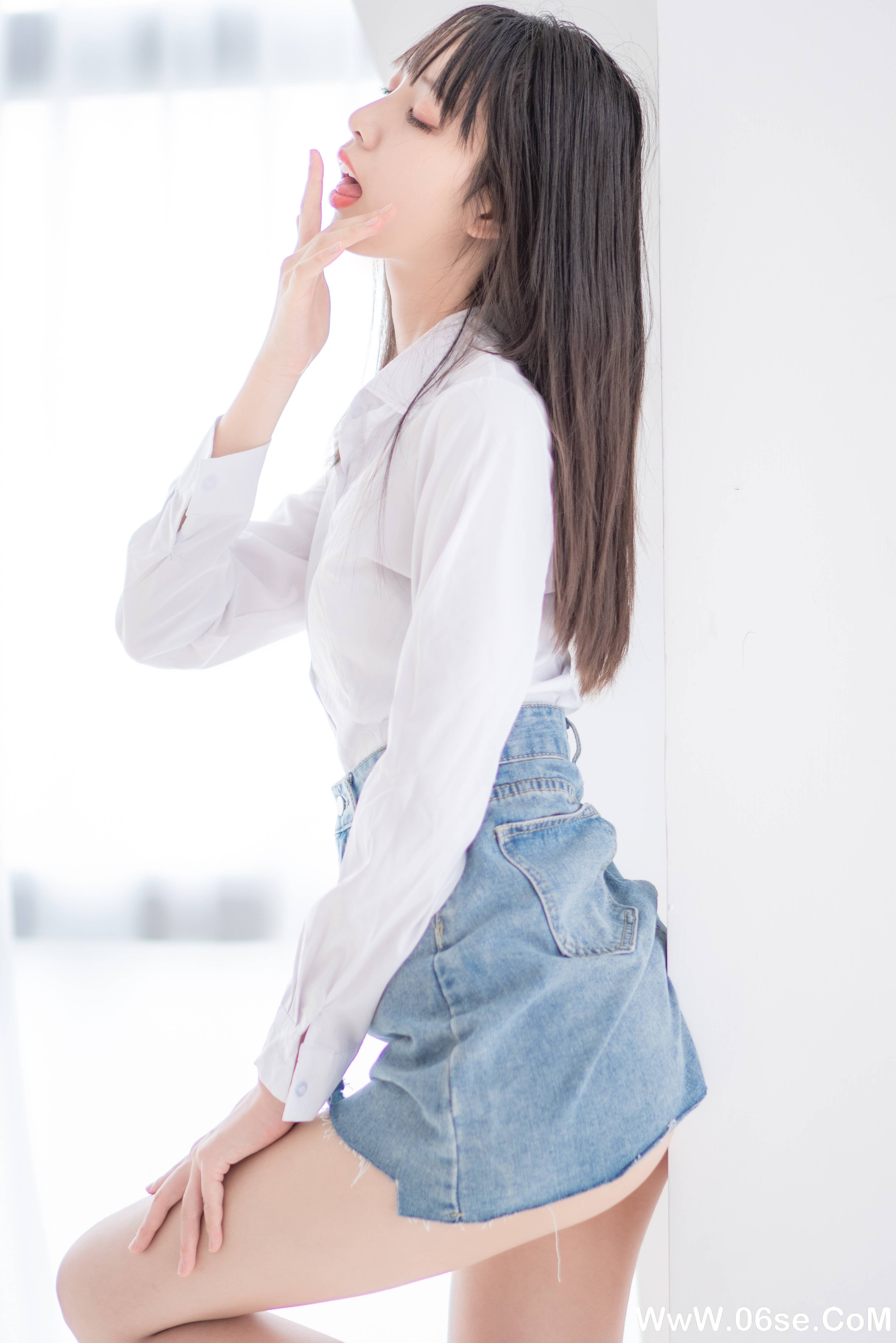 图片[15]-西瓜少女 NO.017 –  衬衫牛仔裙 [61P297M]-六色网