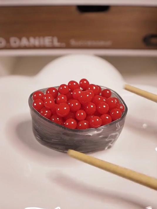 用纳米胶自制鲑鱼子寿司