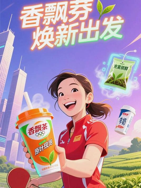 加码健康化战略,巩固年轻化市场,香飘飘官宣孙颖莎代言