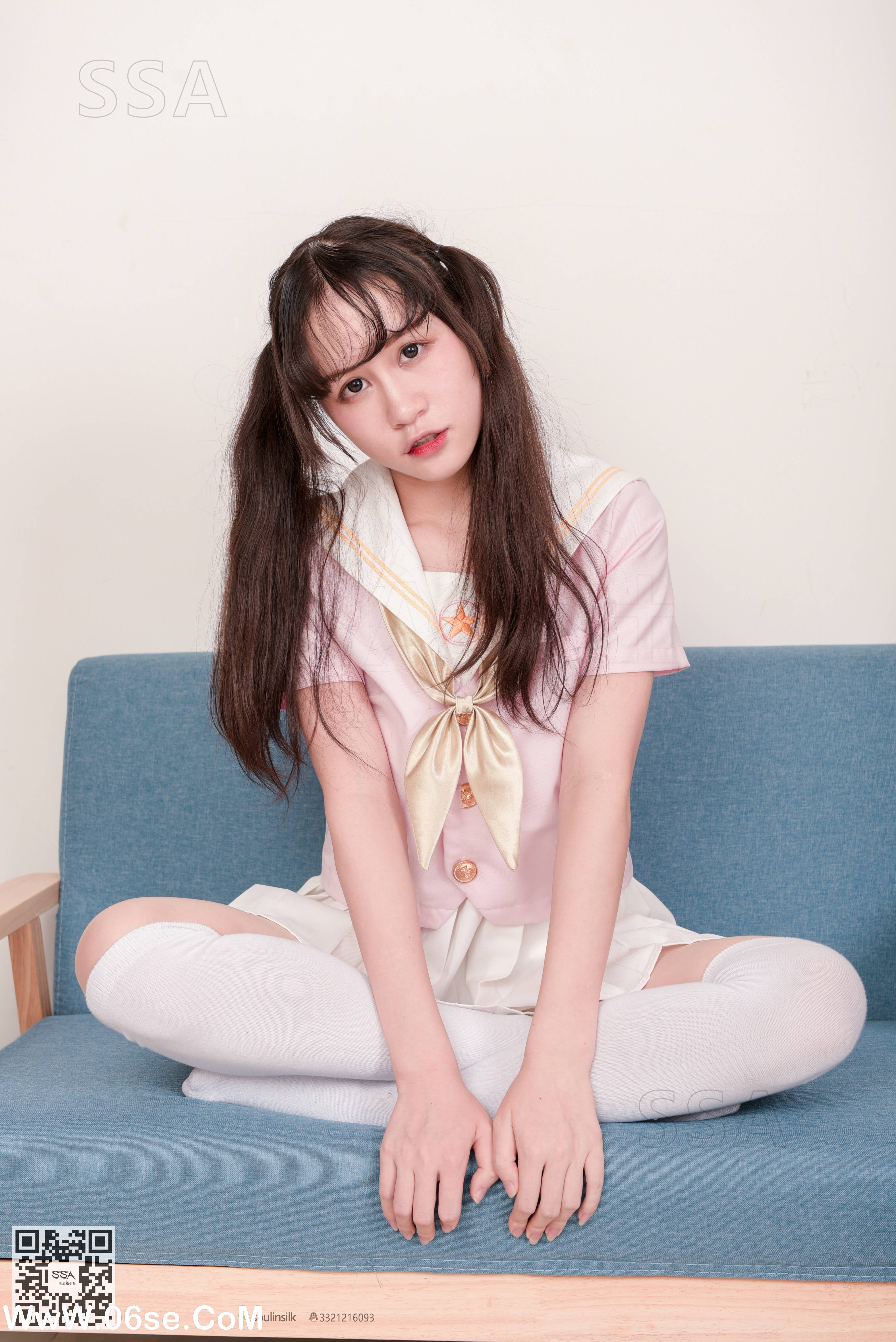 图片[188]-[SSA丝社] NO.144 丹丹 粉色JK制服的穿搭示范[195P2.56G]-六色网