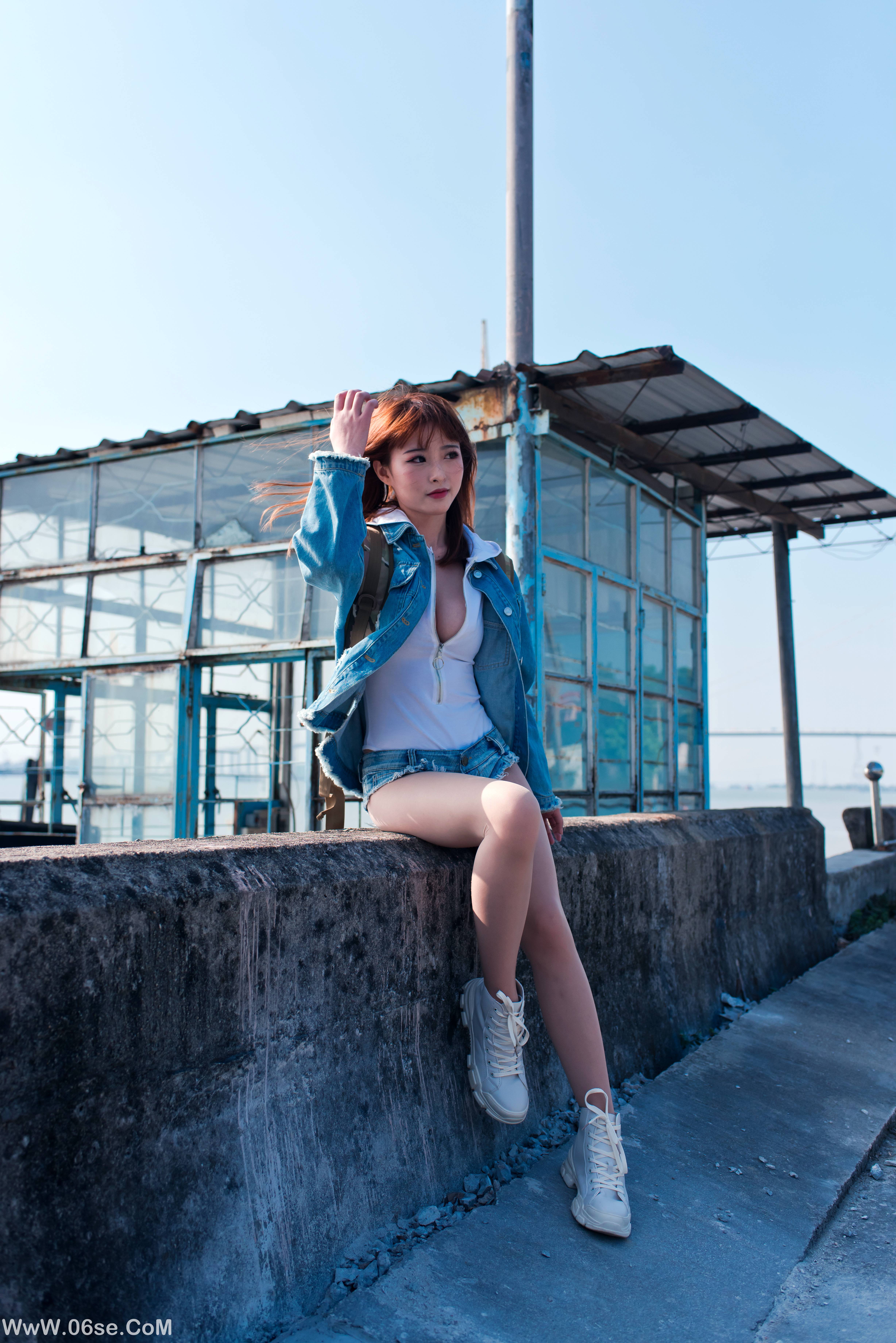 图片[93]-清水由乃 NO.003 御风街拍 轻水海鸥岛RS牛仔街拍 [413P2.81G]-六色网