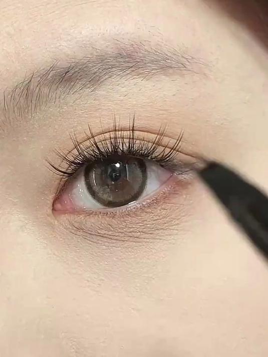 一分钟快速画眉,就用二叉眉笔,根根分明眉毛画法