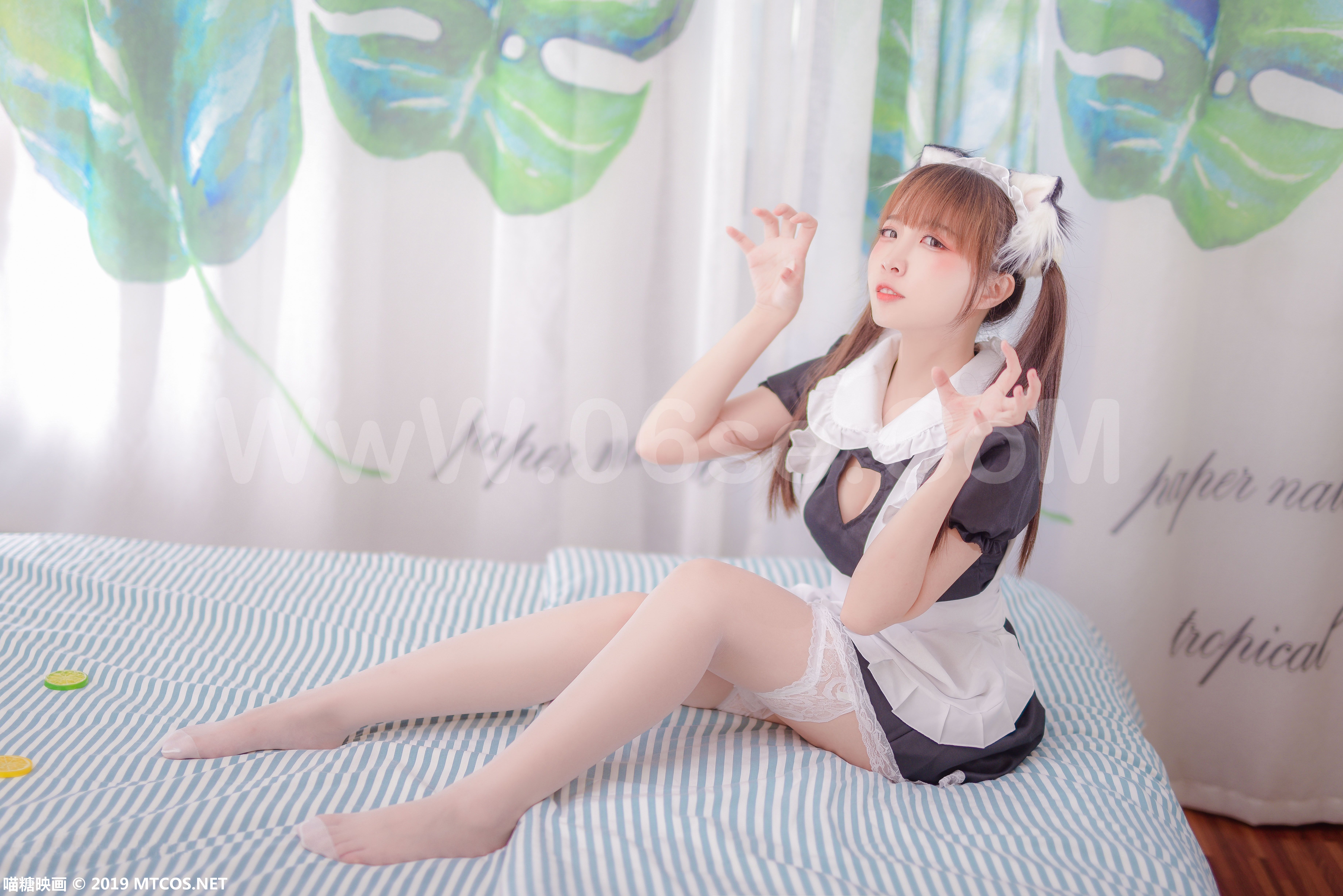 图片[23]-[MTCos] 喵糖映画 Vol.049 二佐Nisa 猫耳女仆-六色网