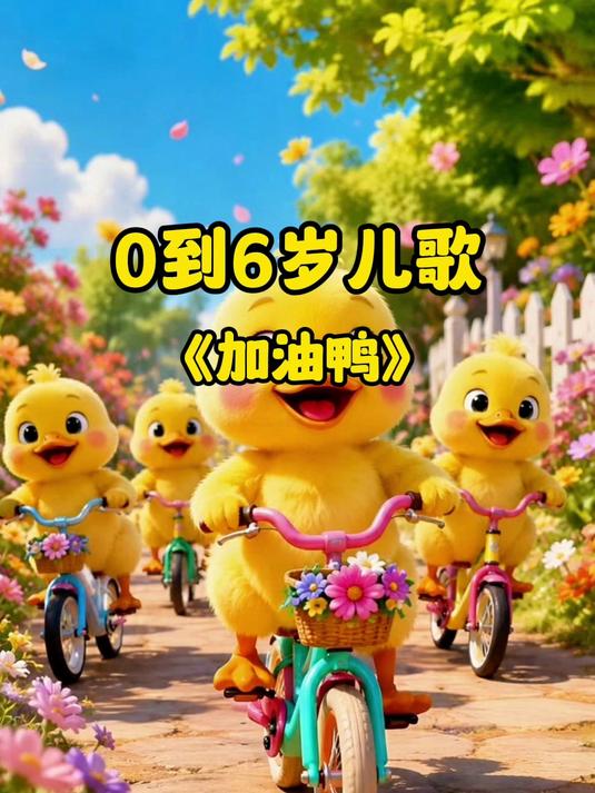 《加油鸭》来了！小鸭子勇敢向前冲 #儿歌# #儿童儿歌# #加油鸭# #早教儿歌#