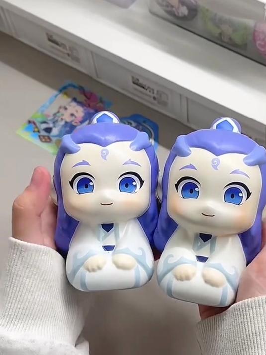 哪吒和敖丙的Q版造型:软乎乎的手感,像在揉一团云朵