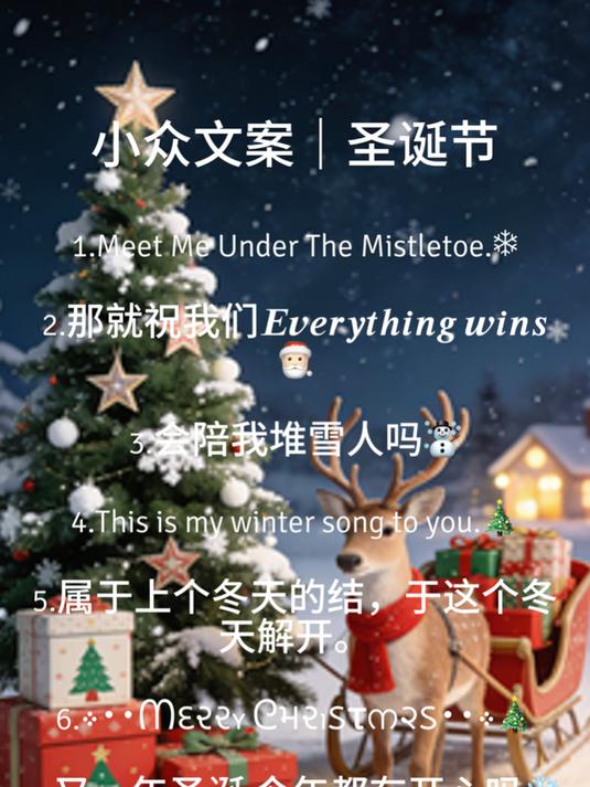小众文案|圣诞节