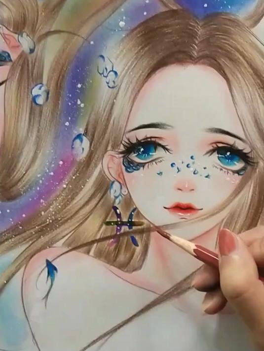 原创双鱼座,录了过程卡没了