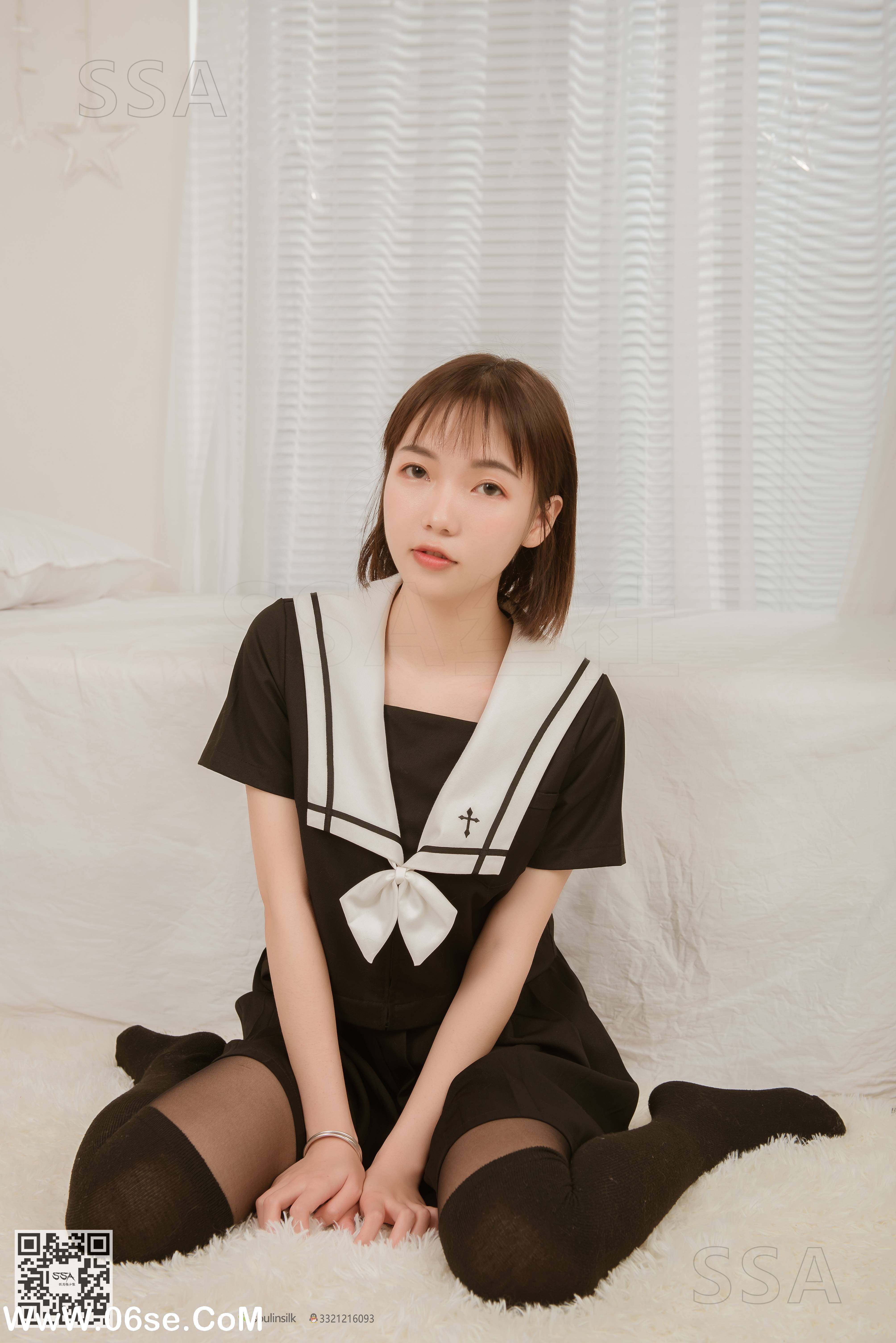 图片[2]-[SSA丝社] NO.151 桃子 JK制服穿搭示范[152P0.99G]-六色网