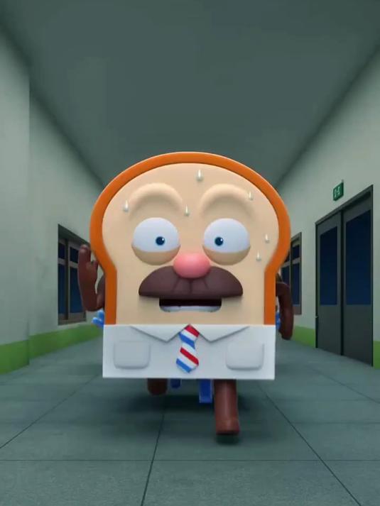 丧尸来了,吓的面包躲了起来