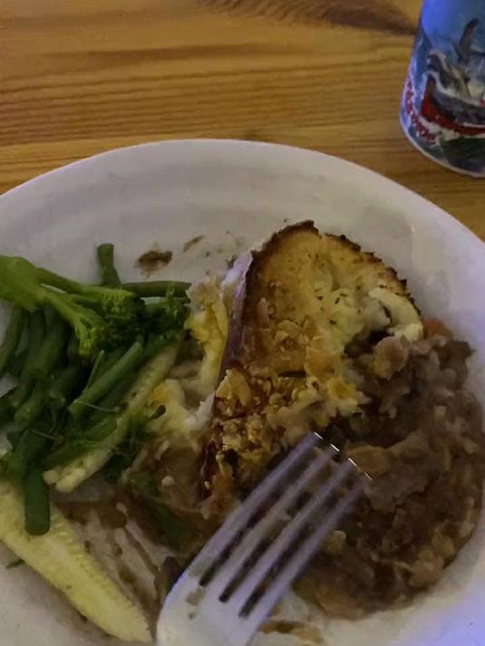 挑战不吃中餐第二天 今日晚餐:英式土豆泥炖牛肉碎