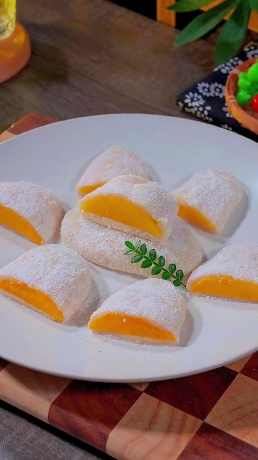 芒果糯米糍的家常做法,一次就能成功,软糯香甜真的太好吃了