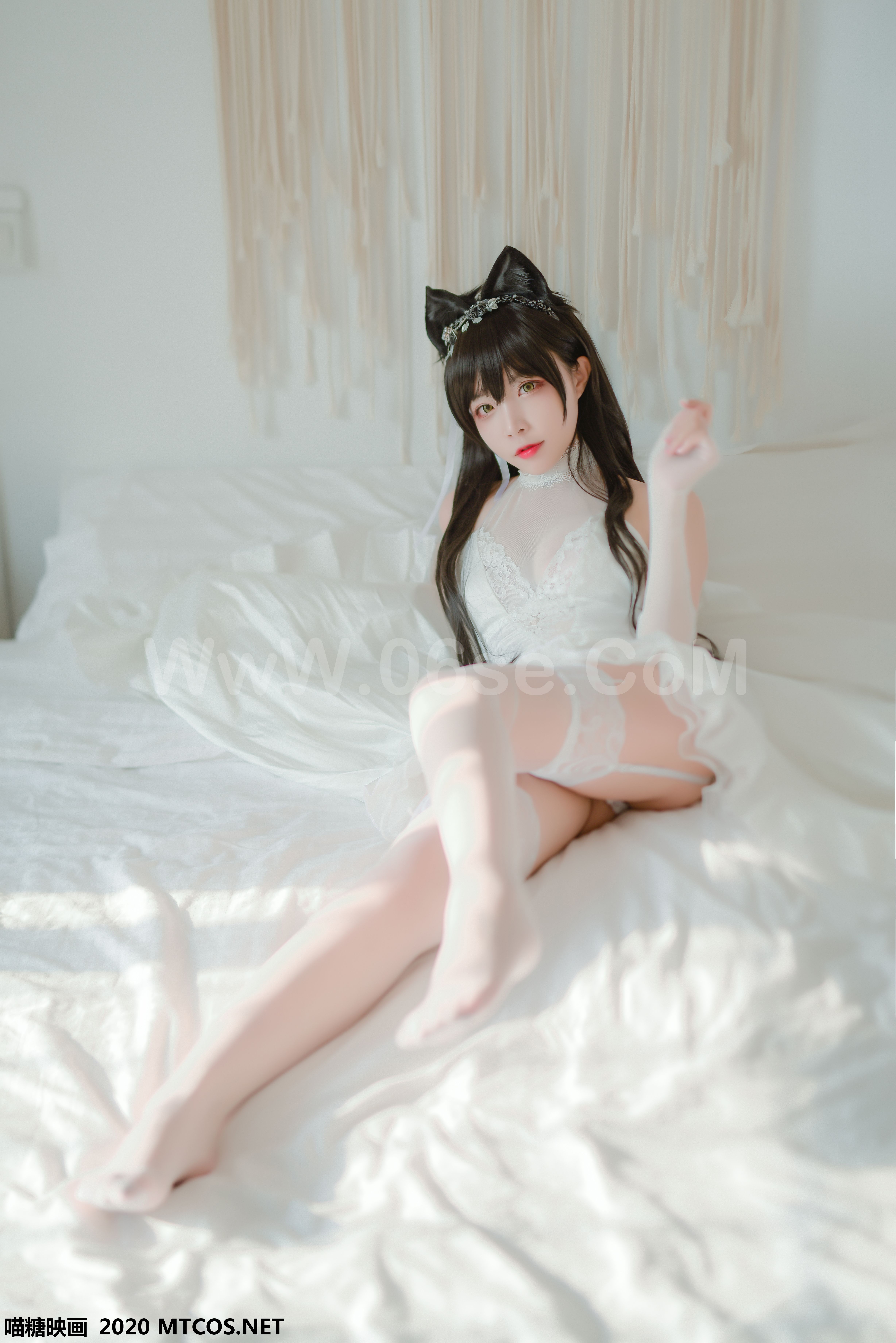 图片[18]-[MTCos] 喵糖映画 Vol.100 二佐Nisa 婚纱爱宕-六色网
