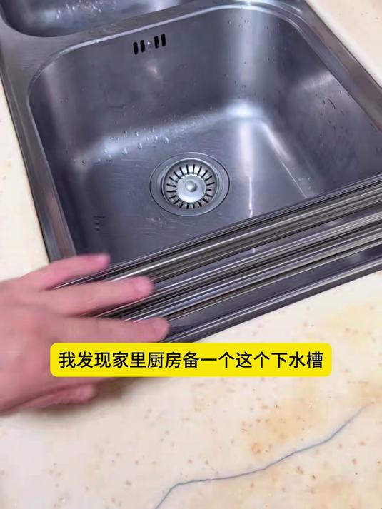 精品不锈钢沥水帘水槽多功能沥水架洗菜碗碟沥水篮厨房水池置物架