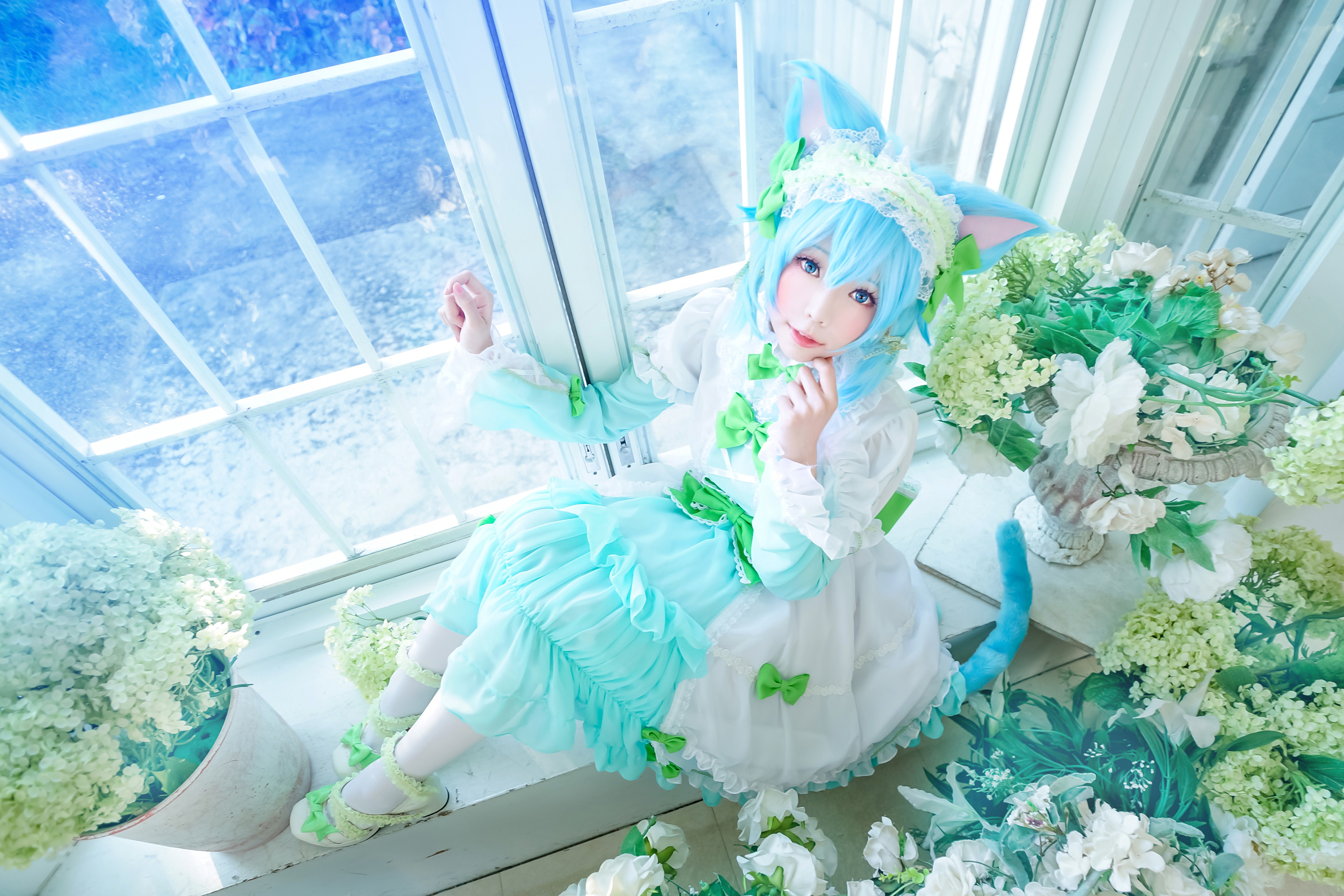 图片[21]-Ely_eee(ElyEE子) NO.042 — 猫耳下午茶[24P46M]-六色网