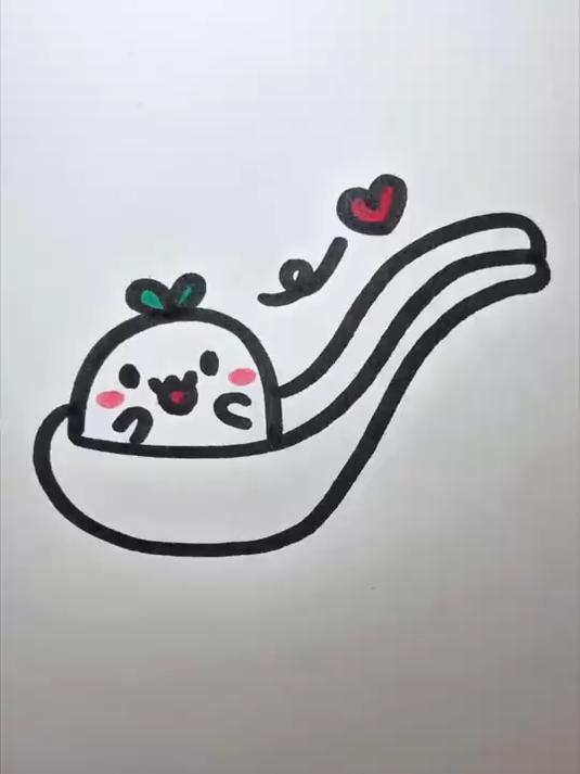画个简笔画小汤圆